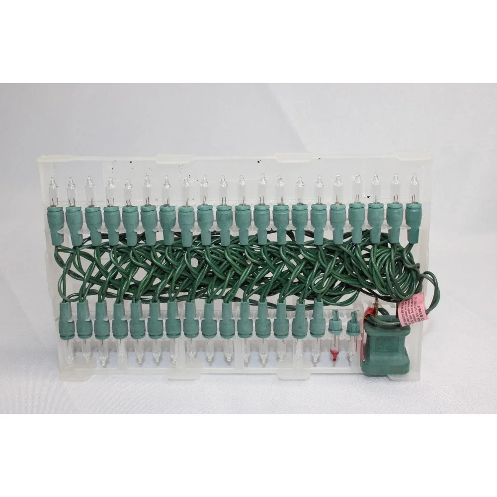 Vintage‎ Indoor/Outdoor 35 Count Miniature String Lights Clear End to End NOS